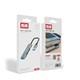 USB HUB Earldom ET-HUB09, 3USB , серебро