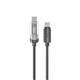 USB кабель Earldom EC-189 C-C Type C - Type C,100W, тканевая оплетка, (длинна 1м), черный