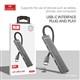 USB HUB-Type C Earldom ET-HUB19, 3USB+выход Type C PD, серебро
