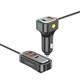 Блок питание USB (авто) Earldom ES-CC37 (30W), 5в1, (3USB выхода + 2USB- C) с удленителем на 1,5м,черный