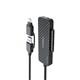 Переходник (кабель) Earldom ET-W37 2в1 USB-C/USB - SATA+3 порта USB3.0, для подключения HDD / SSD,карбон