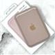 Картхолдер Silicone Wallet силиконовый с логотипом, MagSafe+анимация, пудра