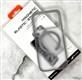 Задняя крышка Iphone 14 MILITARY-GRADE прозрачно-матовая c Magsafe, силик. борт, антишок углы, белая