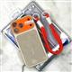 Задняя крышка Iphone 15 Pro Max CASE ROPE перфорированная, защита камеры со шнурком на руку, оранжево-бежевая