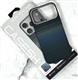 Задняя крышка Iphone 16 Pro CASESHIELD под карбон, с MagSafe, в коробке, синяя