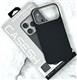 Задняя крышка Iphone 16 Pro CASESHIELD под карбон, с MagSafe, в коробке, черная