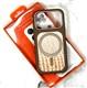 Задняя крышка Iphone 16 Pro PHONE CASE под кожу крокодила с MagSafe, металл. окантовка камеры и кнопки, бежевая