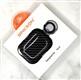 Чехол для Air Pods 4 BINKSON плотный под карбон с карабином, черный