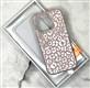 Задняя крышка Iphone 16 Pro BINKSON пластиковая, рисунок леопард, розовая