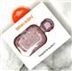 Чехол для Air Pods PRO 3 BINKSON плотный рисунок леопард с карабином, розовый