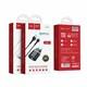 Блок питания сетевой 1 USB HOCO, C12Q, 3000mA, пластик, QC3.0, кабель Type-C, цвет: чёрный (1/10/100