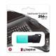 USB 3.2 256GB Kingston DataTravele Exodia M чёрный/голубой