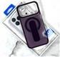 Задняя крышка Iphone 17 Pro Max Tadagee Snap Case, прозрачно-матовая, MagSafe, отдел для карт, подставка, фиолетовая