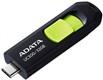 Флеш-накопитель USB 3.2 32GB A-Data UC300 чёрный/зелёный