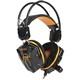 Гарнитура Smartbuy SBHG-1100 RUSH SNAKE, черная/оранжевая, игровая, велюровые амбушюры, шнур 2,2 м.