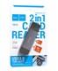 Кардридер HOCO HB45 Spirit, USB 3.0, пластик, TF/ SD карта, цвет: серый (1/50/200)