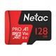 Карта памяти MicroSD 128GB Netac P500 Extreme Pro V30/A1/Class 10 (100 Mb/s) без адаптера