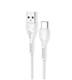 Кабель USB - Type-C HOCO X37 Cool power, 1.0м, круглый, 2.1A, силикон, цвет: белый