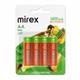Аккумулятор Ni-MH Mirex HR6 / AA 1400mAh 1,2V 4 шт (4/40/200), ecopack