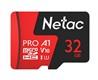 Карта памяти MicroSD 32GB Netac P500 Extreme Pro Class 10 UHS-I A1 V10 (100 Mb/s) без адаптера