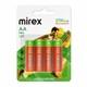 Аккумулятор Ni-MH Mirex HR6 / AA 2700mAh 1,2V 4 шт (4/40/200), ecopack