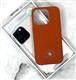 Задняя крышка MAXORA Iphone 16 SANTA BARBARA ребристая поверхность, с MagSafe, оранжевая