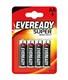 Элемент питания ENERGIZER EVEREADY R6 SHD (4 бл) (96) DO 06.25