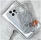 Задняя крышка Iphone 15 BINKSON прозрачная, перламутровая с MagSafe, силиконовый борт, белая