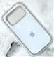 Силиконовый чехол Iphone 18 Pro Max Silicone Case без защиты камеры, с логотипом, в блистере, белый