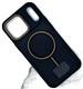Задняя крышка Iphone 15 Pro Max перфорированная, пластиковая, с MagSafe, в тех.паке., черная