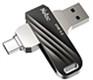 Флеш-накопитель USB 3.0 64GB Netac US11 Dual чёрный/серебро (USB 3.0 / Type C)