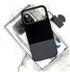 Задняя крышка Iphone 17 Pro/18 Pro Kadi Ou под кожу с MagSafe, бархат внутри, с прострочкой, черный