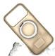 Задняя крышка Iphone 16 Pro Max матово-прозрачная, MagSafe-подставка 360, в тех.паке., бежевая