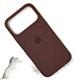 Задняя крышка Iphone 17 Pro Max тактильная поверхность, тканевая, с MagSafe,с лого, в тех.паке., коричневая
