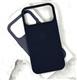 Задняя крышка Iphone 17 Pro Max TechWoven Case тактильная, тканевая поверхность, MagSafe+анимация, с лого, синяя