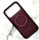 Задняя крышка Iphone 16 Pro Max матово-прозрачная, MagSafe-подставка 360, в тех.паке., бордовая
