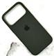 Задняя крышка Iphone 17 Pro Max тактильная поверхность, тканевая, с MagSafe,с лого, в тех.паке., зеленая