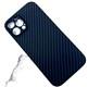 Силиконовый чехол Iphone 13 Pro Max Songdodo под карбон, с MagSafe, защита камеры, синий