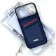 Силиконовый чехол Iphone 17 Pro Max/18 Pro Max CASE BOSS несъемный картхолдер под две карты, в коробке, синий