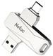 Флеш-накопитель USB 3.0 32GB Netac U782C Dual серебро (USB 3.0/3.1 + Type C)