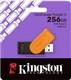 Флеш-накопитель USB 3.2 256GB Kingston DataTraveler Exodia S чёрный/оранжевый