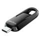 Флеш-накопитель USB 3.0 128GB SanDisk Ultra Slider (Type-C) чёрный