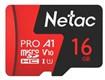 Карта памяти MicroSD 16GB Netac P500 Extreme Pro Class 10 UHS-I U1 V10 (100 Mb/s) без адаптера