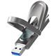 Флеш-накопитель USB 3.2 1TB Netac US9 Solid State (USB 3.0/3.2 + Type C) металл
