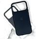 Задняя крышка Iphone 18 Pro Max Leather Case под кожу, с лого, magsafe, в упаковке, черная