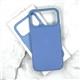 Задняя крышка Iphone 18 Pro Max Leather Case под кожу, с лого, magsafe, в упаковке, голубая