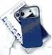 Задняя крышка Iphone 18 Pro Max DINGEND под карбон с MagSafe, металлическая оконтовка камеры, синие звезды