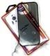 Задняя крышка Iphone 16 Fashion Case пластиковая, силиконовый борт, прозрачно-черная