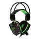Гарнитура Smartbuy SBHG-1200 RUSH SNAKE, черная/зеленая, игровая, велюровые амбушюры, шнур 2,2 м.