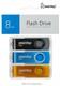 Флеш-накопитель USB 8GB Smart Buy Twist комплект 3 шт. (чёрный / синий / жёлтый)